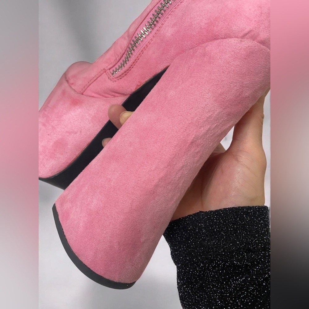 Current Mood “Transaction” Dusty Pink Platform Boots 💕 - Picture 12 of 16